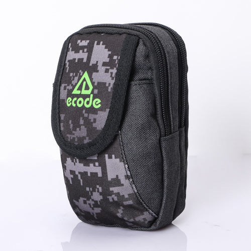 MPO-03(BLACK) 2 Zippered 1 Flap Compartment Pouch